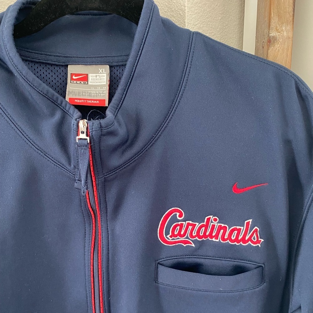 Men’s - Nike - Saint Louis Cardinals Quarter Zip Pullover - Size XL / Navy - Picture 2 of 4